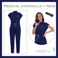 Fashion Bodysuit High-End Work Clothes Medical Doctor Jumpsuits Short Sleeve Operating Room Uniforms Doctor Nurse Scrub Overalls