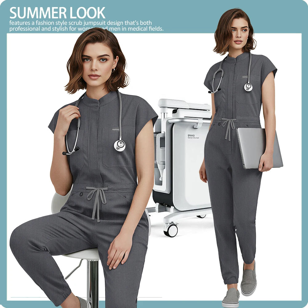 High Quality Durable Clinical Workwear Medical Nurse Uniforms Women New Scrubs Clothes Doctor Dental Overalls Surgical Jumpsuits