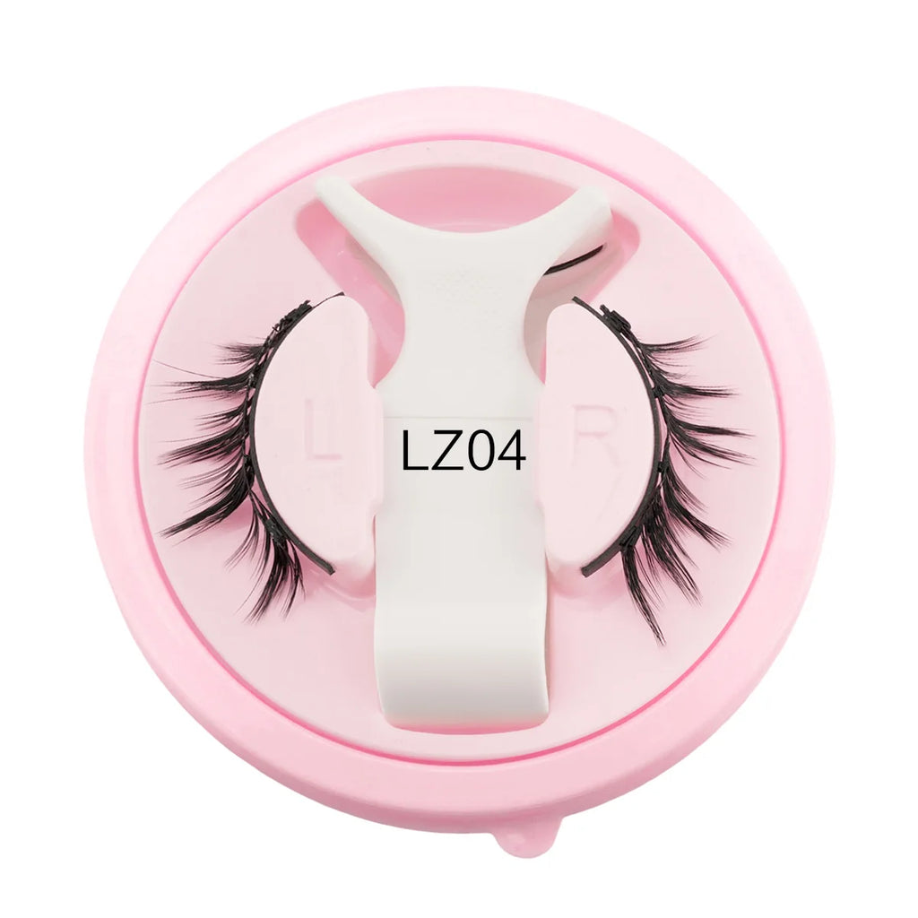 New 1 Pair Magnetic Eyelashes Handmade 3D Fluffy Faux Mink Lashes Reusable Natural False Eyelashes Magnetic Tweezers Makeup Set