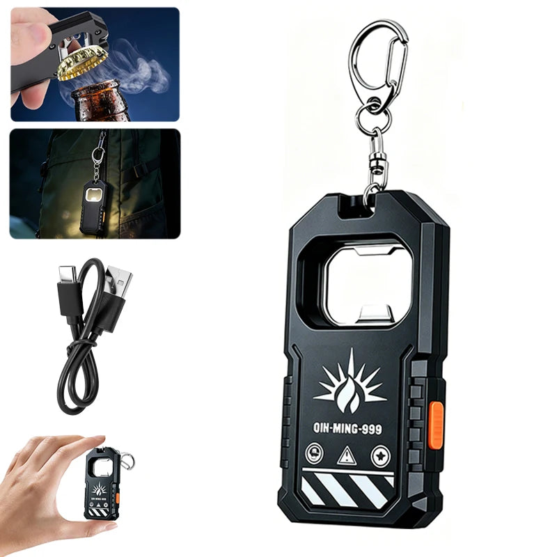 Mini Keychain EDC Flashlight Rechargeable Magnetic Torch Super Bright Pocket LED Torch Pen Clip Headlamp Outdoor Fishing Lamp