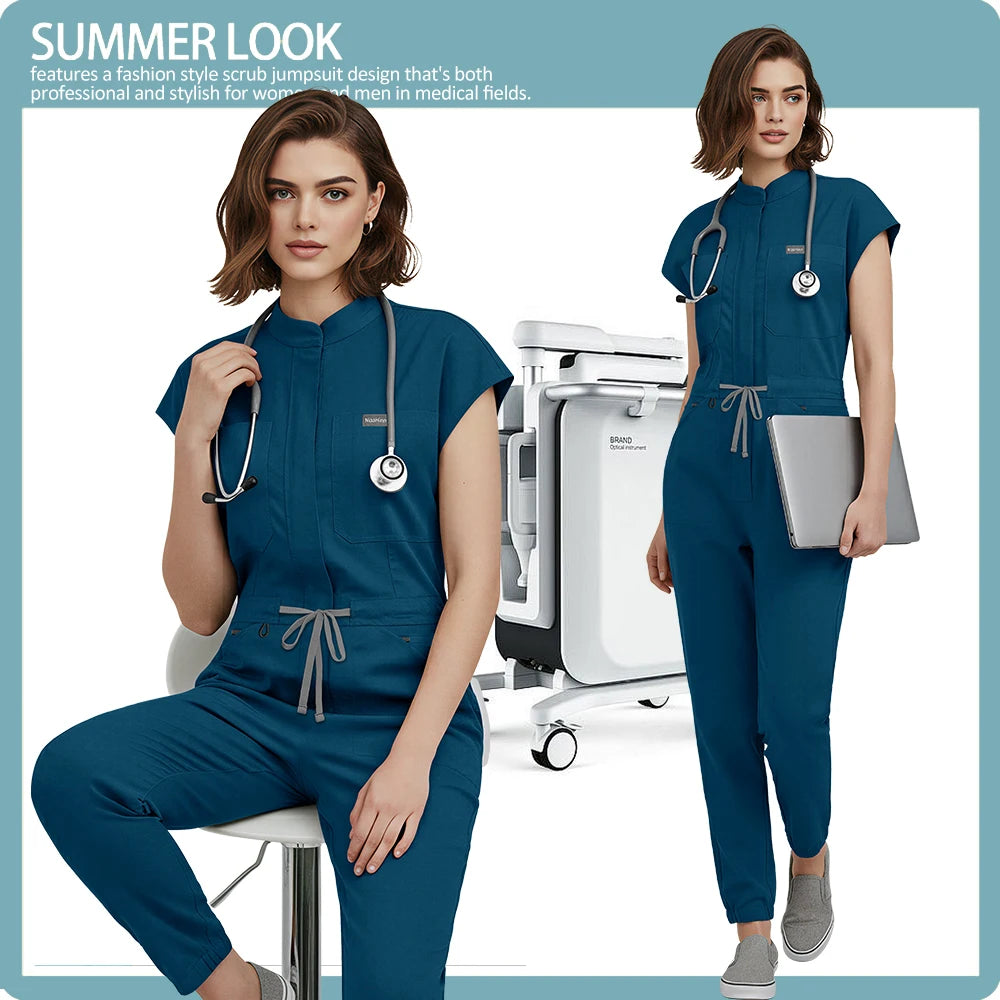 High Quality Durable Clinical Workwear Medical Nurse Uniforms Women New Scrubs Clothes Doctor Dental Overalls Surgical Jumpsuits