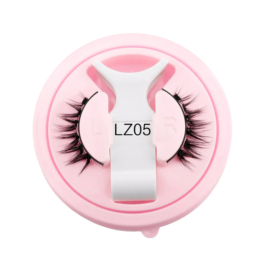 New 1 Pair Magnetic Eyelashes Handmade 3D Fluffy Faux Mink Lashes Reusable Natural False Eyelashes Magnetic Tweezers Makeup Set