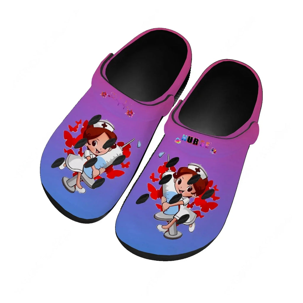 Nurse Water Shoes Mens Womens Comfortable Fashion Home Garden Clogs Customizd Sandals Beach Breathable Hole Slippers
