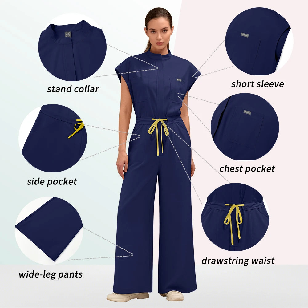 Operating Room Overalls Dental Surgery Workwear Medical Nurse Uniforms Hospital Scrubs Working Jumpsuits Beauty Clinical Costume