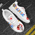 Cute Hospital Cartoon Nurse  Pattern Sneakers Shoes For Women Breathable Lace Up Flat Shoes Comfort Zapatillas