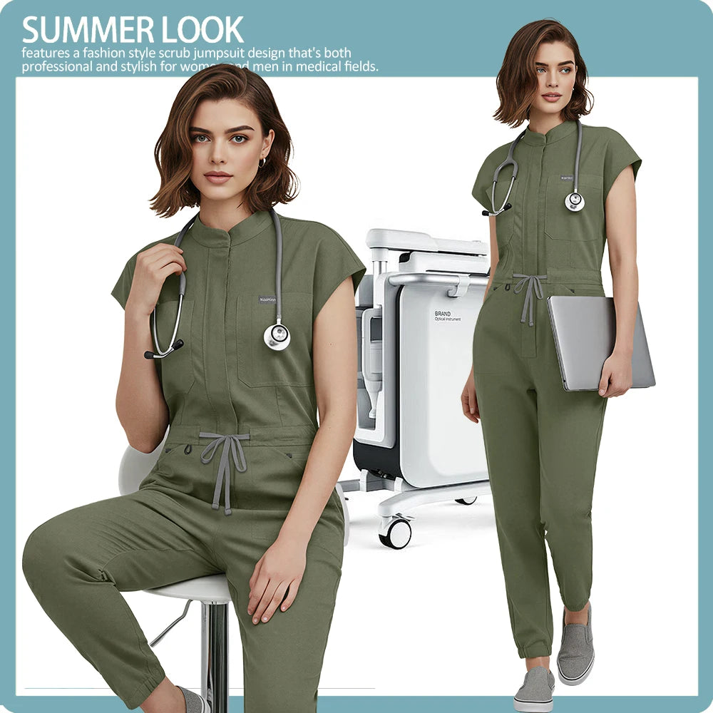 High Quality Durable Clinical Workwear Medical Nurse Uniforms Women New Scrubs Clothes Doctor Dental Overalls Surgical Jumpsuits