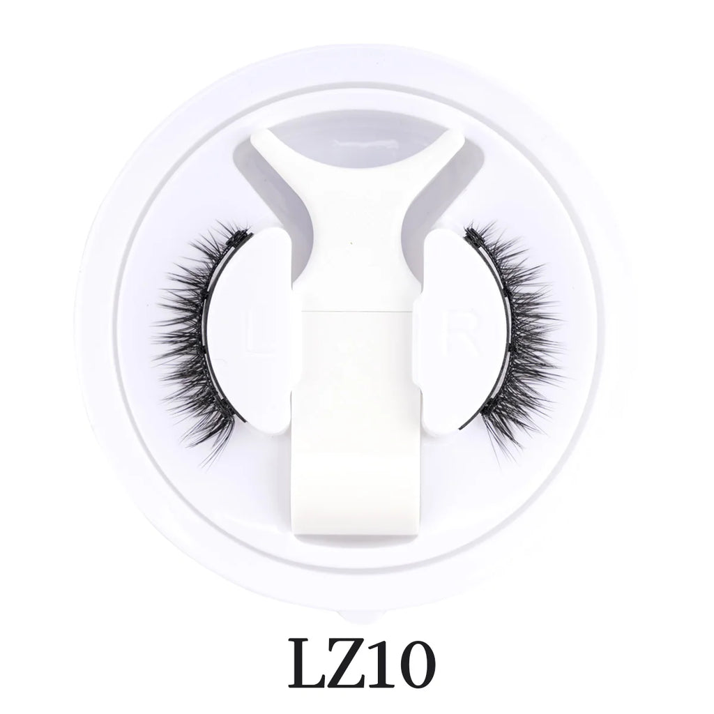 New 1 Pair Magnetic Eyelashes Handmade 3D Fluffy Faux Mink Lashes Reusable Natural False Eyelashes Magnetic Tweezers Makeup Set