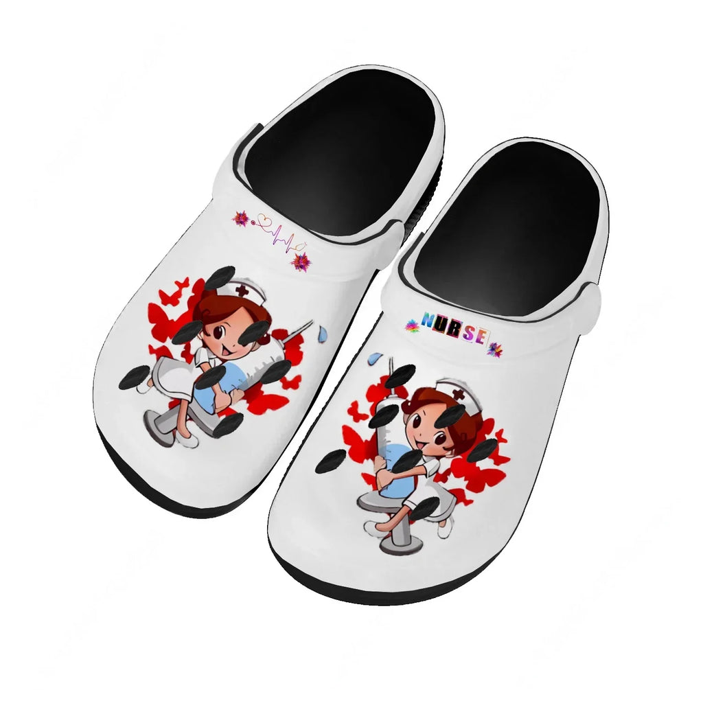 Nurse Water Shoes Mens Womens Comfortable Fashion Home Garden Clogs Customizd Sandals Beach Breathable Hole Slippers