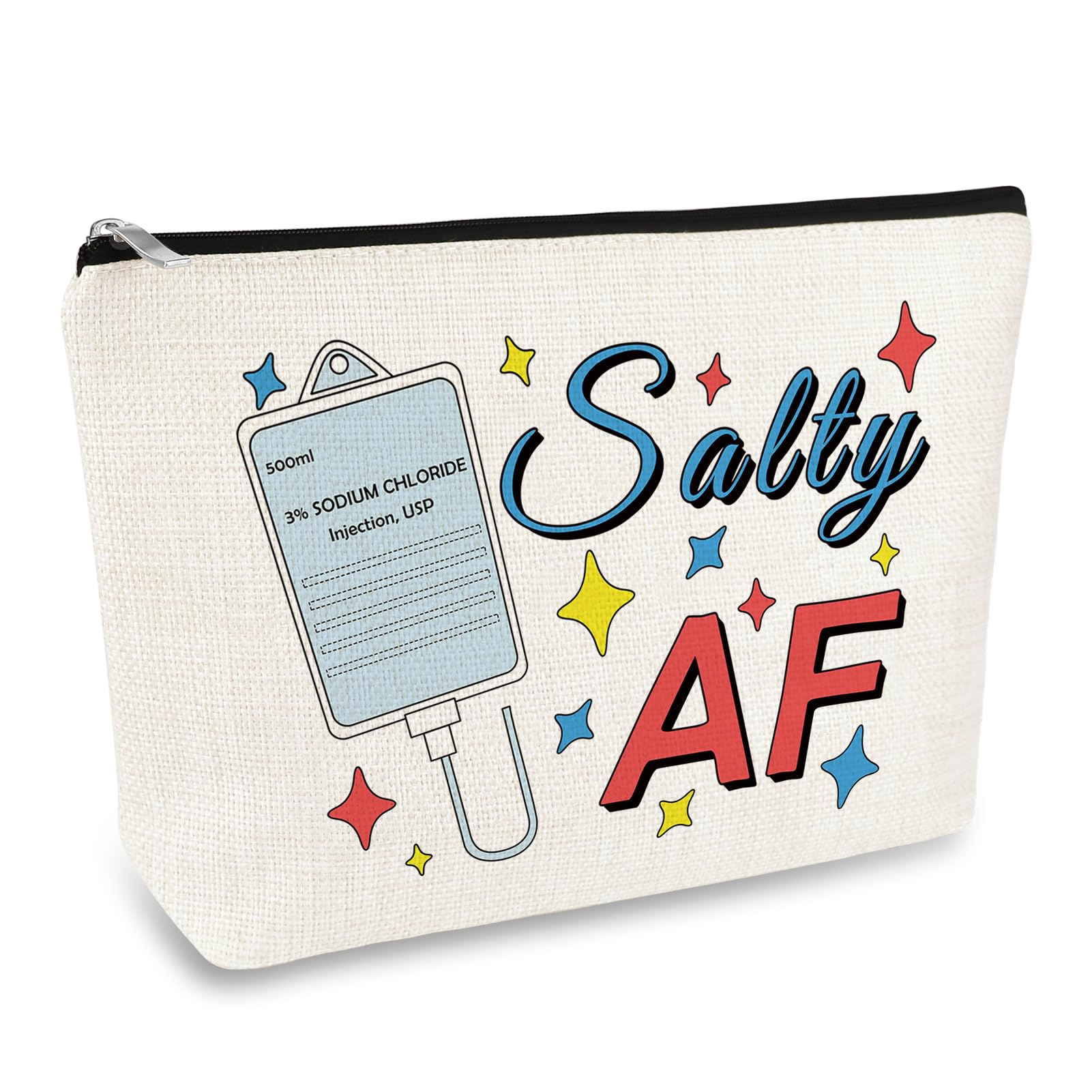 Medical Assistant Nurse Gift Makeup Bag for Women Nursing Graduation Gift Nurse Practitioner Gifts Cosmetic Bag Birthday Nurses Week Gift for Nurse Future Nurses RN Registered Nurse Essential AF Gift