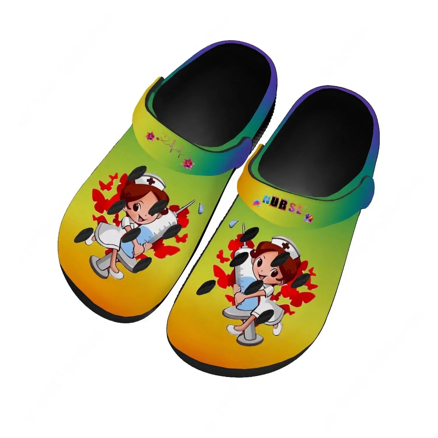 Nurse Water Shoes Mens Womens Comfortable Fashion Home Garden Clogs Customizd Sandals Beach Breathable Hole Slippers
