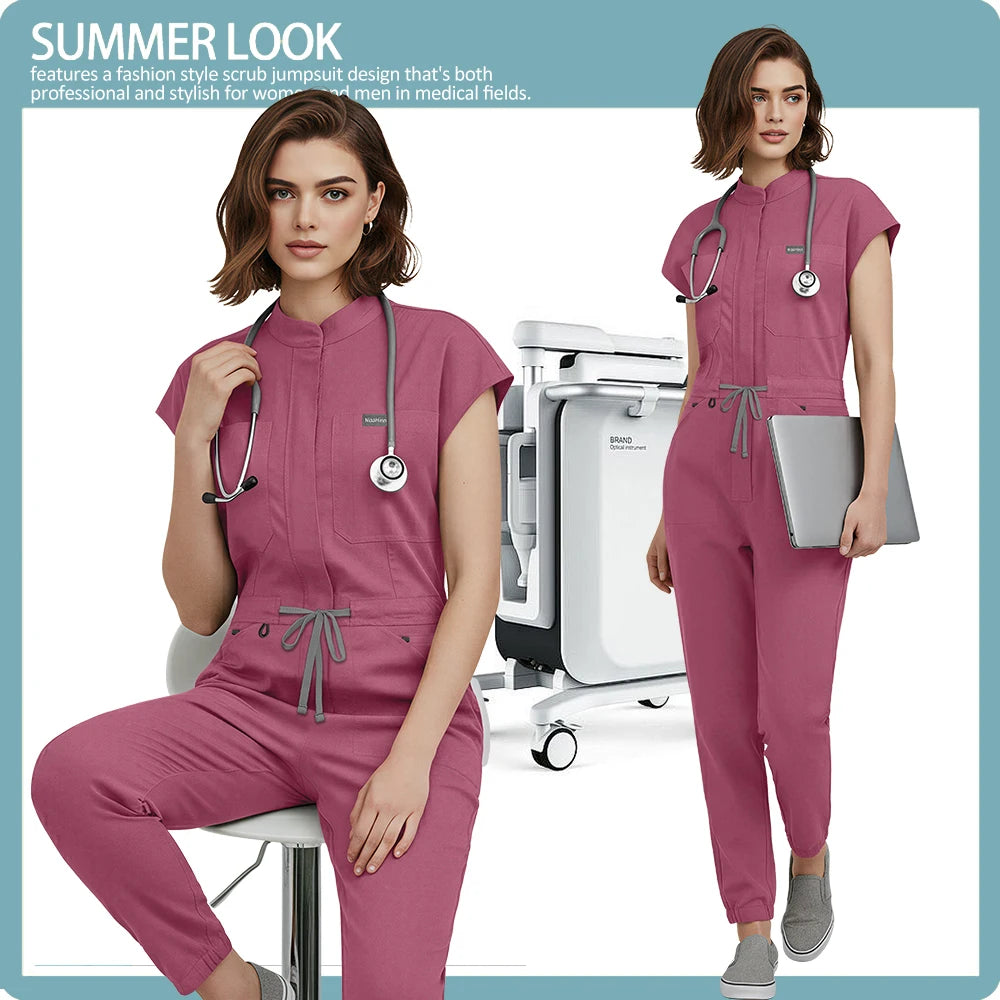 High Quality Durable Clinical Workwear Medical Nurse Uniforms Women New Scrubs Clothes Doctor Dental Overalls Surgical Jumpsuits