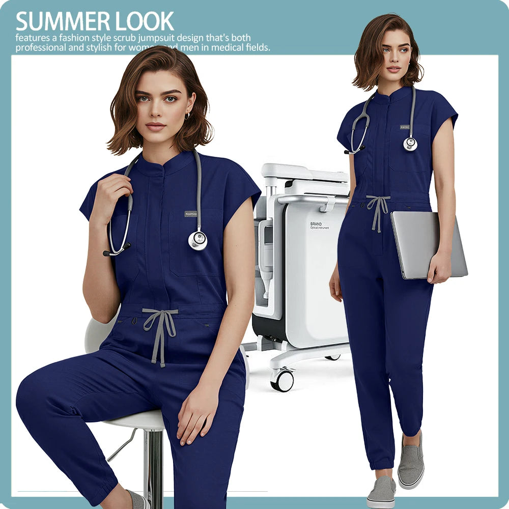 High Quality Durable Clinical Workwear Medical Nurse Uniforms Women New Scrubs Clothes Doctor Dental Overalls Surgical Jumpsuits