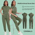 Wholesale Medical Apparel Scrub Uniform Women Short Sleeved Scrubs Jumpsuit Medical Hospital Clothing Scrub Uniforms with Pocket